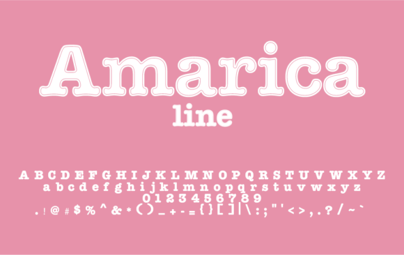 Amarica Line Typeface Review for Bold Branding