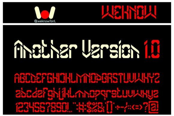 Another Version: A Modern Display Typeface for Editorial Design