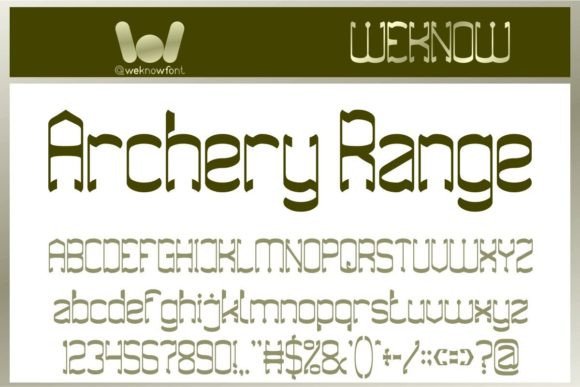 Archery Range Typeface for Strong Brand Identity