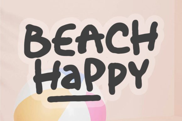 Beach Happy: A Bold Display Font for Branding