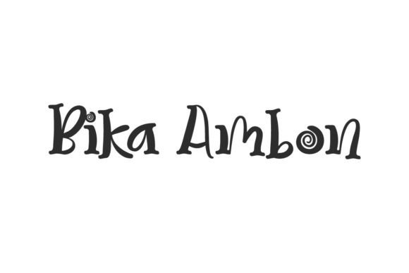 Bika Ambon Font: A Modern Fancy Display for Crafters