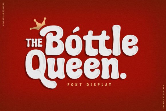 Bottle Queen Typeface for Playful Branding