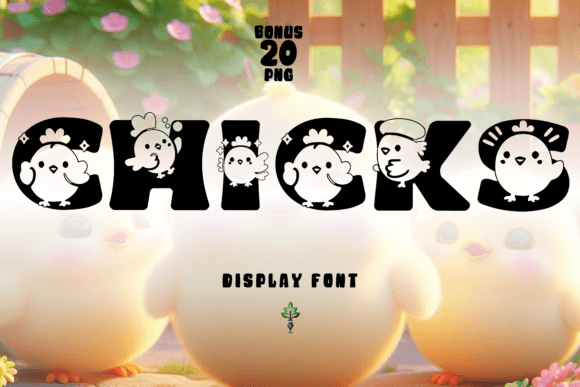 Chicks: A Display Font for Charming Brand Identity