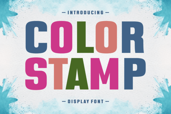 Color Stamp: A Bold Display Font for Small Business Branding