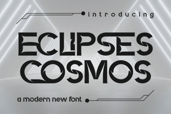 Eclipses Cosmos: The Hi-Tech Display Font for Modern Campaigns