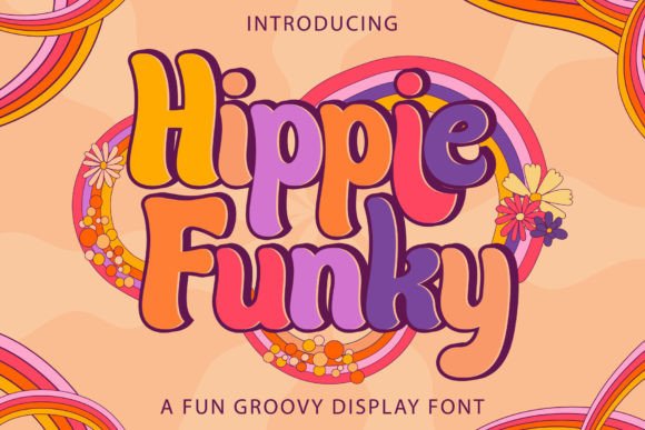 Hippie Funky: A Retro Display Font for Editorial Design