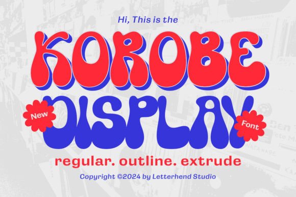Korobe: A Playful Display Font for Editorial Design