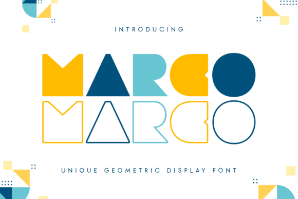 Marco: A Quirky Geometrical Display Font for Bold Campaigns