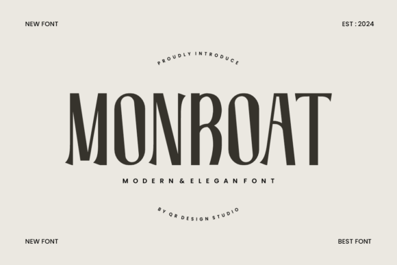 Monroat: The Modern Display Font for Bold Branding