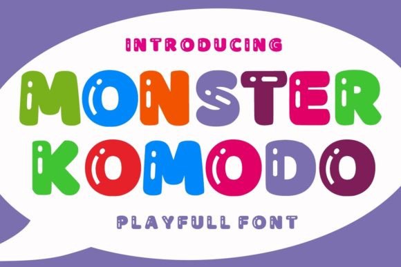 Monster Komodo: A Bold Display Font for Friendly Branding