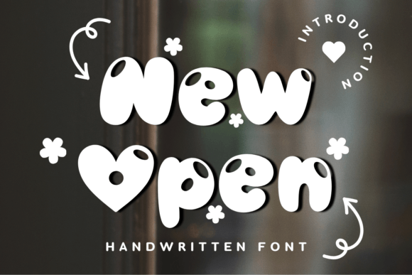 New Open: A Joyful Display Font for Small Business Branding