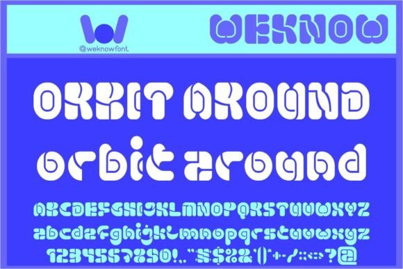 Orbit Around: A Futuristic Display Font for Modern Editorial Design