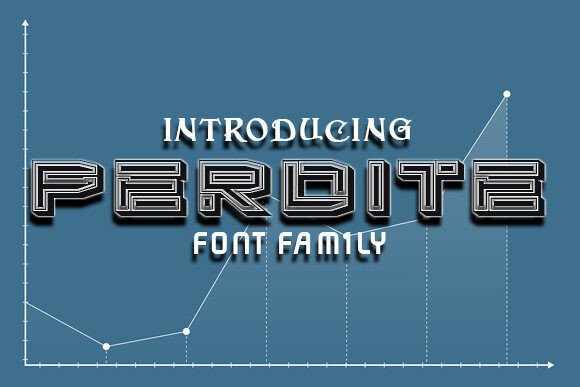 Perdite: A Stylish Display Font for Editorial Design