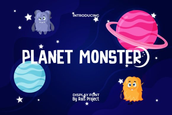 Planet Monster Font for Playful Branding and Labels