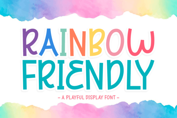 Rainbow Friendly: A Playful Display Font for Joyful Brands