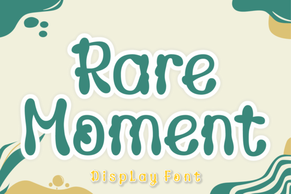 Rare Moment: A Quirky Display Font for Editorial Design
