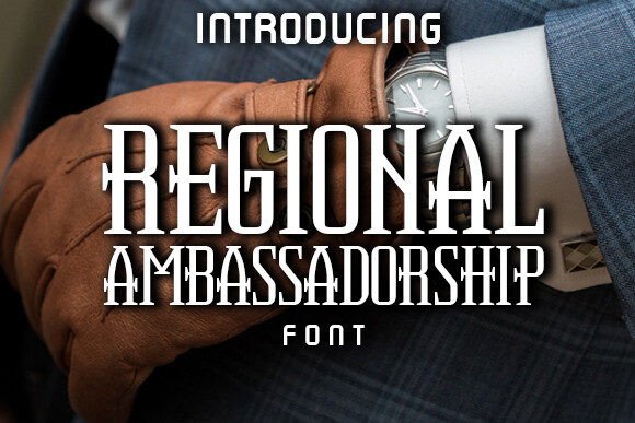 Regional Ambassadorship Font for Web Design