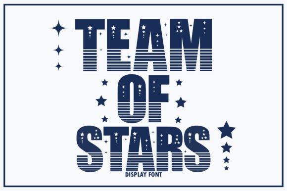Team of Stars Display Font for Web Design