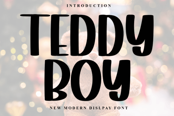 Teddyboy: A Festive Display Font for Happy Branding