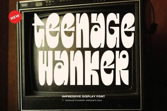 Teenage Wanker: A Retro Serif Font for Bold Branding