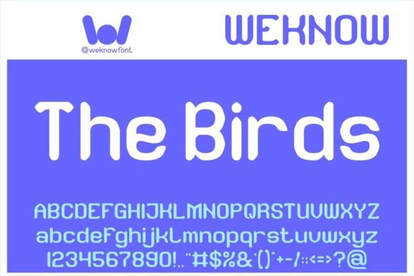 The Birds: A Quirky Display Font for Crafters