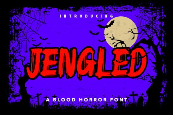 Using Jengled Typeface for Spooky Brand Identity Projects