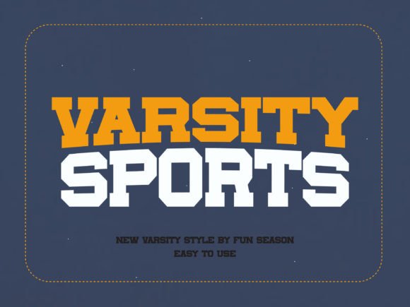 Varsity Sports Font for Modern Web Design