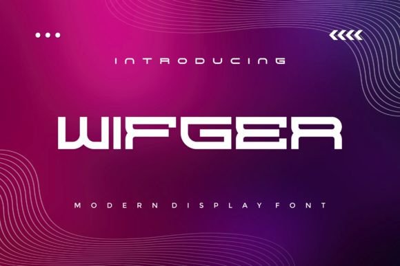 Wifger: A Modern Display Font for Editorial Design