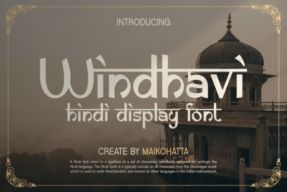 Windhavi Hindi Display Font for Bold Branding